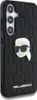 A black phone case with a Karl Lagerfeld K. Head Pin design. Produktbild-Vorschau