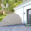 vidaXL Skládací boční ventilátor na terasu krémový 200 cm Náhled obrázku produktu 2