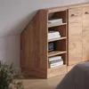 A wooden cabinet with shelves, placed against a wall. Náhled obrázku produktu
