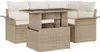 vidaXL Gartensofa-set 5 stk. Beige Poly-Rattan Produktbild-Vorschau 1