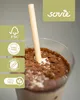 Bubble Tea Trinkhalm in Naturbraun aus Papier , Ø 12 mm / Produktbild-Vorschau 2