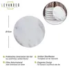 6er Set Glas Untersetzer 10cm rund Marmor Natur Küchendeko Produktbild-Vorschau 2