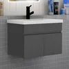 Badezimmer Badmöbel 60 cm Mineralguss Waschtisch mit Produktbild-Vorschau 1
