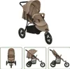 The Living Store Kočárek Taupe Steel Náhled obrázku produktu 1
