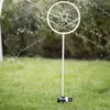 Gartenstecker LIBELLE - Wassersprinkler - Edelstahl - H: 75cm - D: 19cm - silber, grün Produktbild-Vorschau