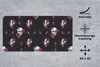 MuchoWow® Mauspad Mousepad Mädchen - Totenkopf - Rosen - Produktbild-Vorschau 3