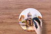 MuchoWow® Mauspad Mousepad Gemälde - Stadt - Öl 30x30 cm - Produktbild-Vorschau 3