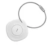 A white Bluetooth tracker with a silver cable loop is shown on a white background. Anteprima dell’immagine prodotto