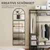 HOMCOM Wandspiegel dreiteilig, bogenförmiger Spiegel mit Produktbild-Vorschau 4