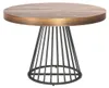 MENZZO Table ronde extensible Grivery Bois Noisette pieds Voir les images du produit 1