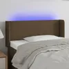 LED Kopfteil Dunkelbraun 93x16x78/88 cm Stoff Produktbild-Vorschau 2
