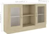 vidaXL Vitrína Sonoma dub 120x30,5x70 cm výrobek ze dřeva Náhled obrázku produktu 8