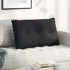 vidaXL Rückenkissen Schwarz 80 x 19 x 50 cm Stoff Produktbild-Vorschau 2