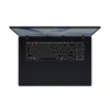 A top-down view of an open black laptop with a lit keyboard. Produktbild-Vorschau