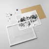 Gerahmtes Poster - Weißer Rahmen - Alpen Schnee Monochrom - Produktbild-Vorschau 4