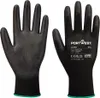 A pair of black work gloves shown from the front and back. Produktbild-Vorschau