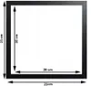 Rám Italia 20×20 cm s pravým sklom - čierny (MDF, vyrobené Náhľad obrázku produktu 2