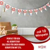Happy Birthday Wimpelkette 40 4–5 m – elegante Deko zum 40. Produktbild-Vorschau 2