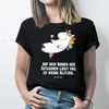 Mr. & Mrs. Panda Tshirt Einhorn Cocktail - Schwarz - Produktbild-Vorschau 3