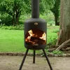 BonFeu BonSelo Schwarz - Terrassenofen - Feuerstelle mit Produktbild-Vorschau 2