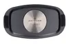 The bottom view of a black baking pan with a silver metallic insert in the center. Podgląd zdjęcia produktu