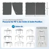 Sekey 2 Seitenteile für 3x3 /3x6m/3x9m pavillon mit Produktbild-Vorschau 3