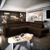 A modern living room featuring a large sectional sofa. Podgląd zdjęcia produktu