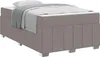 vidaXL Bettrahmen Taupe 120 x 200 cm Stoff Produktbild-Vorschau 1