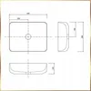 Technical drawing of a sink with dimensions. Náhľad obrázku produktu