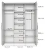 AX LIVING Omodeo Kleiderschrank 200 cm breit – Produktbild-Vorschau 6