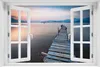 Wallario Premium Glasbild mit Fensterrahmen, freischwebende Produktbild-Vorschau 1