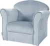 A light blue velvet children's armchair. Produktbild-Vorschau
