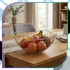 Cesto portafrutta dorato in metallo, organizer decorativo Anteprima dell’immagine prodotto 6