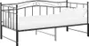 vidaXL Ausziehsofa Bettgestell Schwarz Metall 90x200 cm Produktbild-Vorschau 3