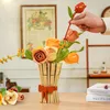 Květinová stavební sada hraček, 868 ks růžová kytice Náhled obrázku produktu 5