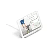 A Google Nest Hub smart display is shown on a white background, displaying a map and time. Produktbild-Vorschau