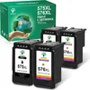 A box of printer ink cartridges with four cartridges displayed in front of it. Produktbild-Vorschau