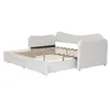 Schlafsofa mit Bettfunktion, Schubladen, Lattenrost, USB Produktbild-Vorschau 10