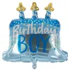 Folienballon Birthday Boy Shape blau 70 x 60 cm Produktbild-Vorschau 2