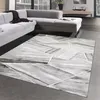 Teppich modern Wohnzimmerteppich geometrisches Muster grau Produktbild-Vorschau 1
