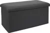HowHomely Pufa szara pufa 76 x 38 x 38 cm pufa Podgląd zdjęcia produktu 5