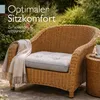 Cuscino Beautissu Lounge Outdoor Grigio chiaro XLuna, 70x70 Anteprima dell’immagine prodotto 2