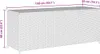 vidaXL Garten-Auflagenbox Grau 150x50x60 cm Poly Rattan Produktbild-Vorschau 7