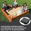 Sandkastenabdeckung 200x200 cm, wasserdicht, 210D Produktbild-Vorschau 7