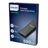 Philips SSD externe 500 Go - Gris ultra rapide - Aluminium Voir les images du produit 5