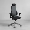 Chefsessel "Fabio"_ 3-Punkt-Synchronmechanik_ ergonomische Rückenlehne_ höhenverstellbare Kopfstütze_ Aluminium-Fußkreuz_ 120 kg Belastbarkeit - KADIMA DESIGN_Größe_ 63x63x149 cm_#sku_BARSPM1.272# Produktbild-Vorschau