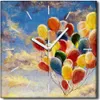 Coloray Uhr auf Leinwand 30x30 cm Wand Uhr Dekoration Produktbild-Vorschau 1