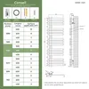 S'AFIELINA 1320x500mm designerski grzejnik łazienkowy Podgląd zdjęcia produktu 6