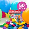 Party Factory 50 Latexballons, Ø 25cm, bunt, mit Luft oder Produktbild-Vorschau 1