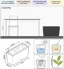LECHUZA Vase à plantes CARARO Premium Anthracite Métallisé Voir les images du produit 10
